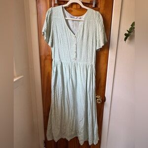 & Other Stories Flutter Sleeve Midi Dress